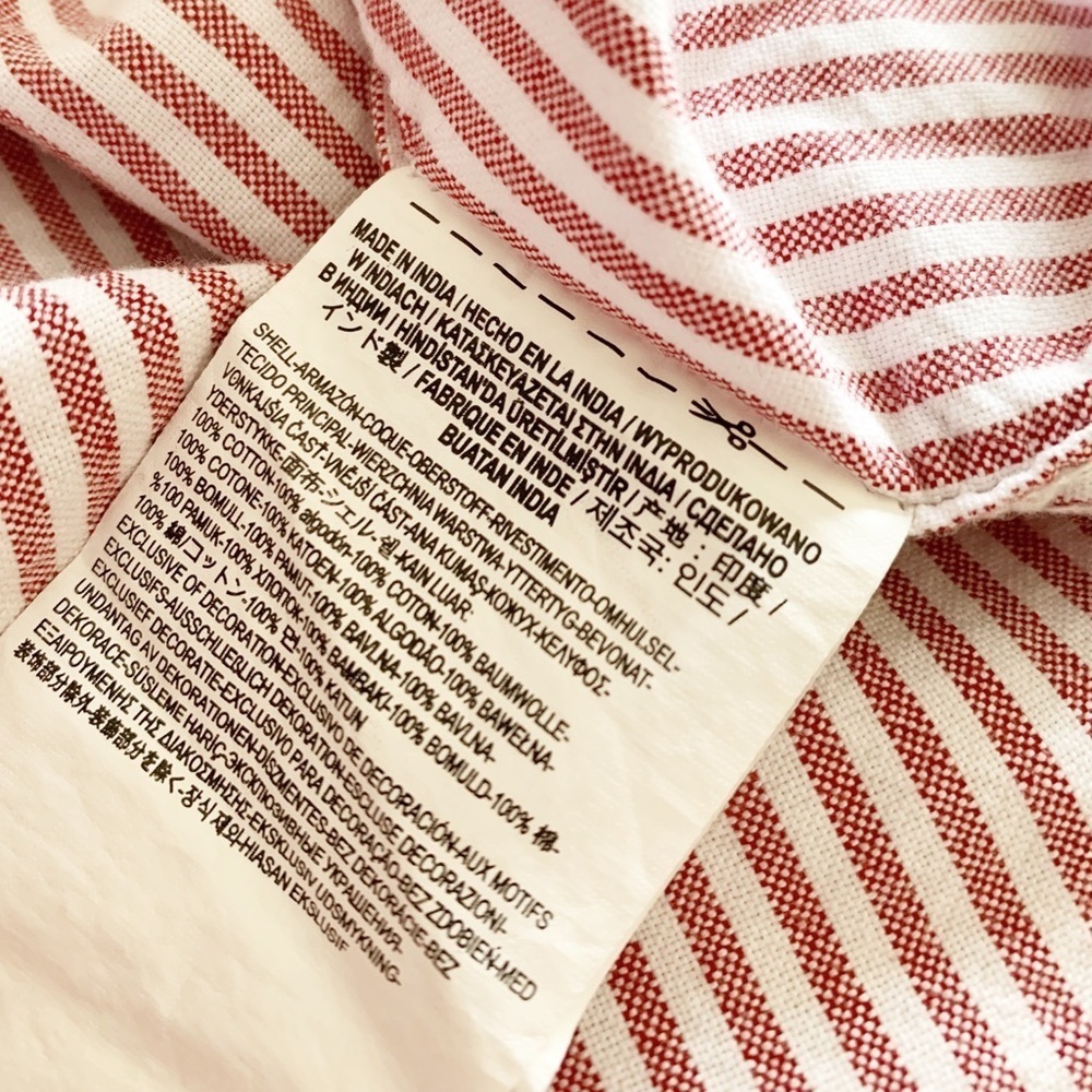 Vans Mens Classic Button Down Shirt Collared Stripe Coral White Short Sleeve - Picture 13 of 13